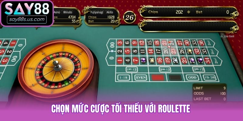 Roulette Say88 Cùng Bí Thuật Quay Ăn Tiền Từ Các Cao Thủ Chọn mức cược tối thiểu với Roulette
